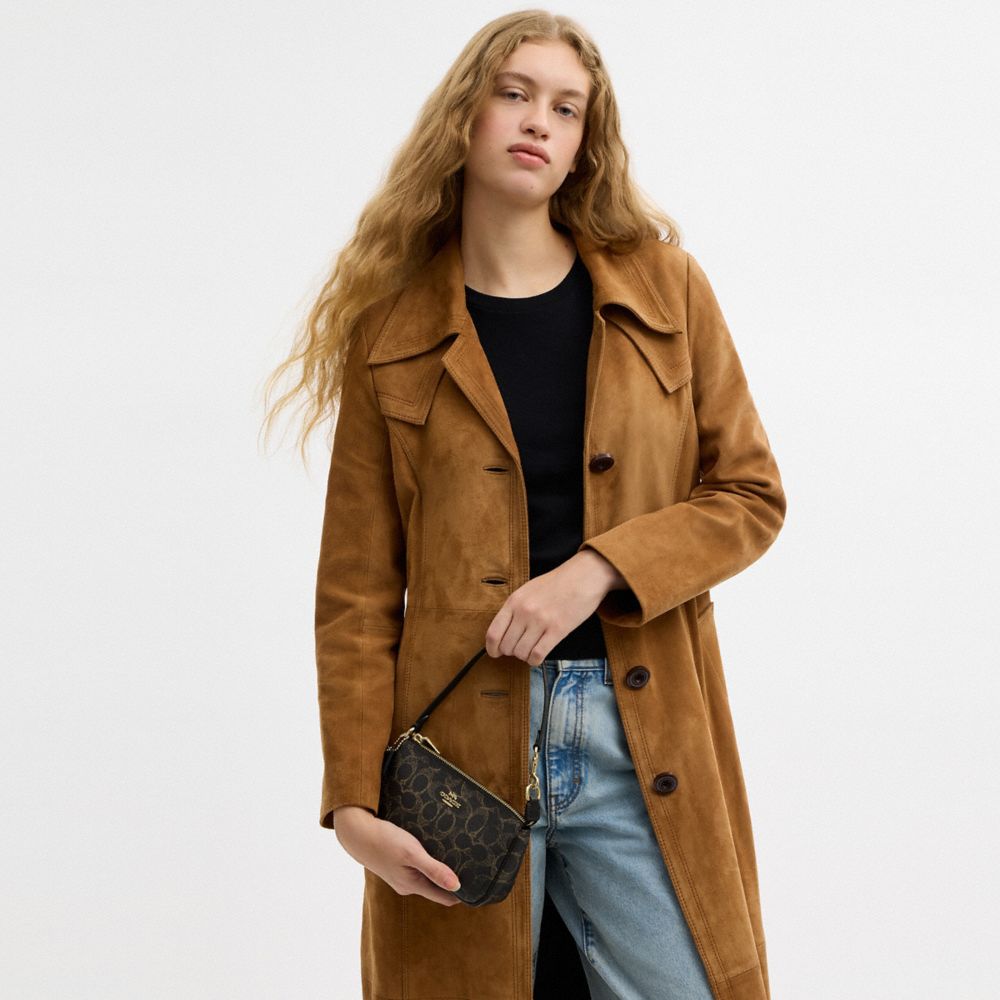 Coach Nolita 19 In Loved Signature Canvas With Charms Gold Brown