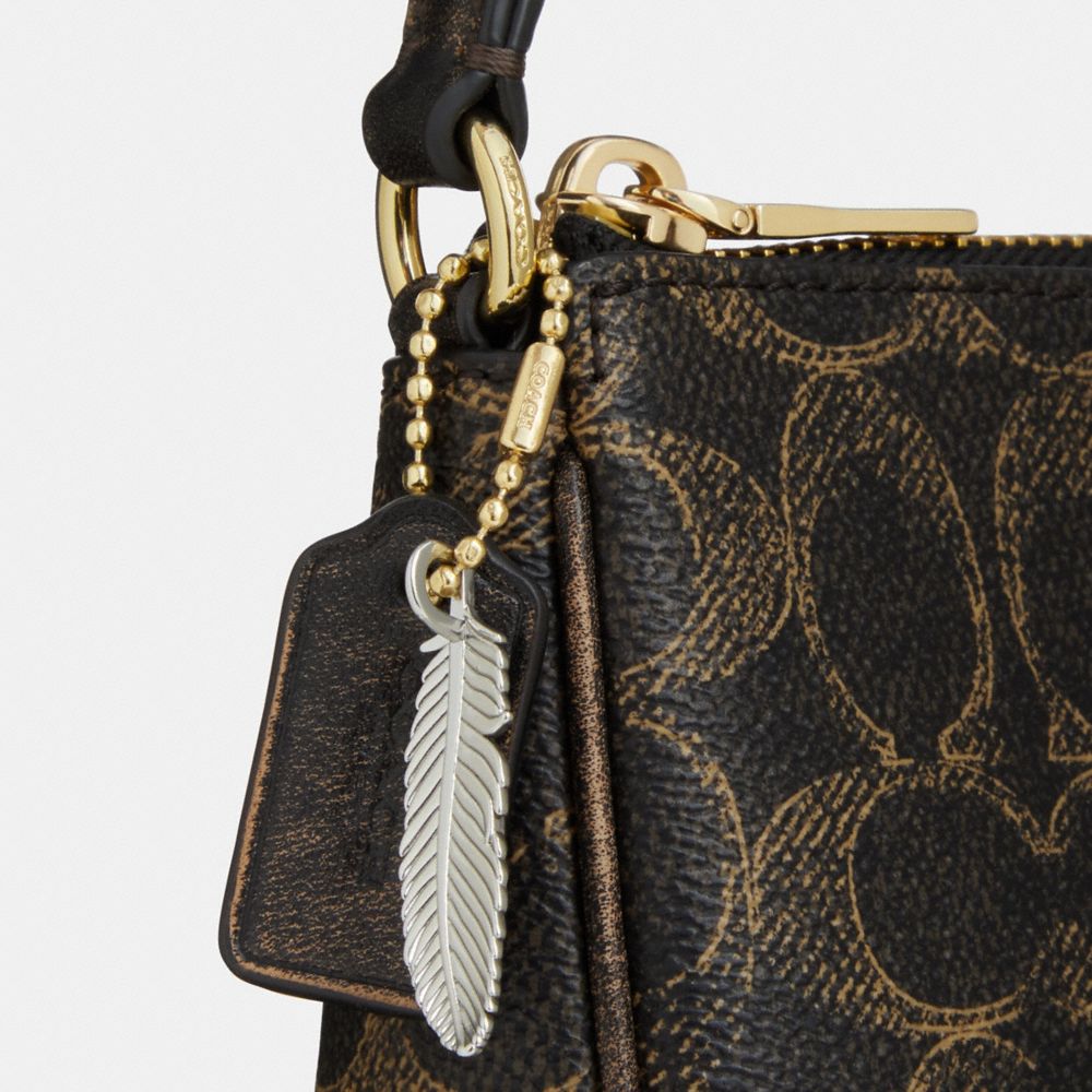 Coach Nolita 19 In Loved Signature Canvas With Charms Gold Brown