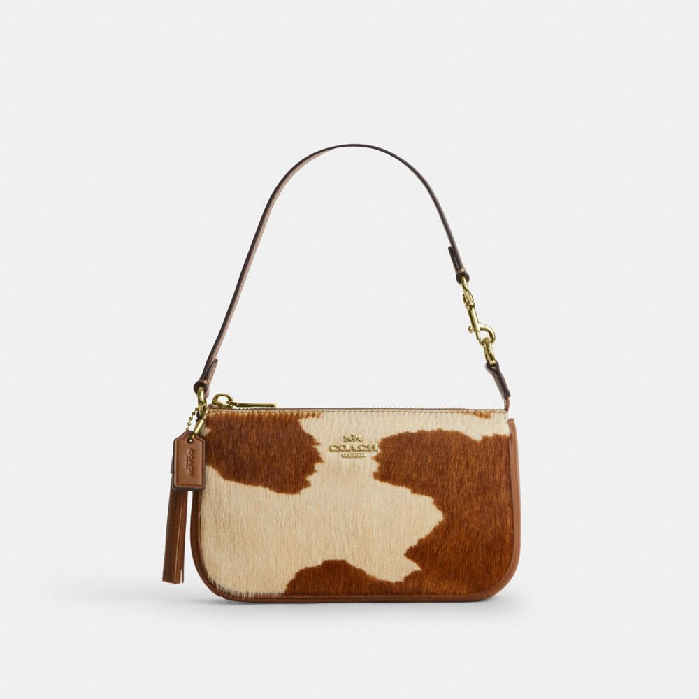 Coach Nolita 19 In Haircalf With Cow Print Gold Cow Multi