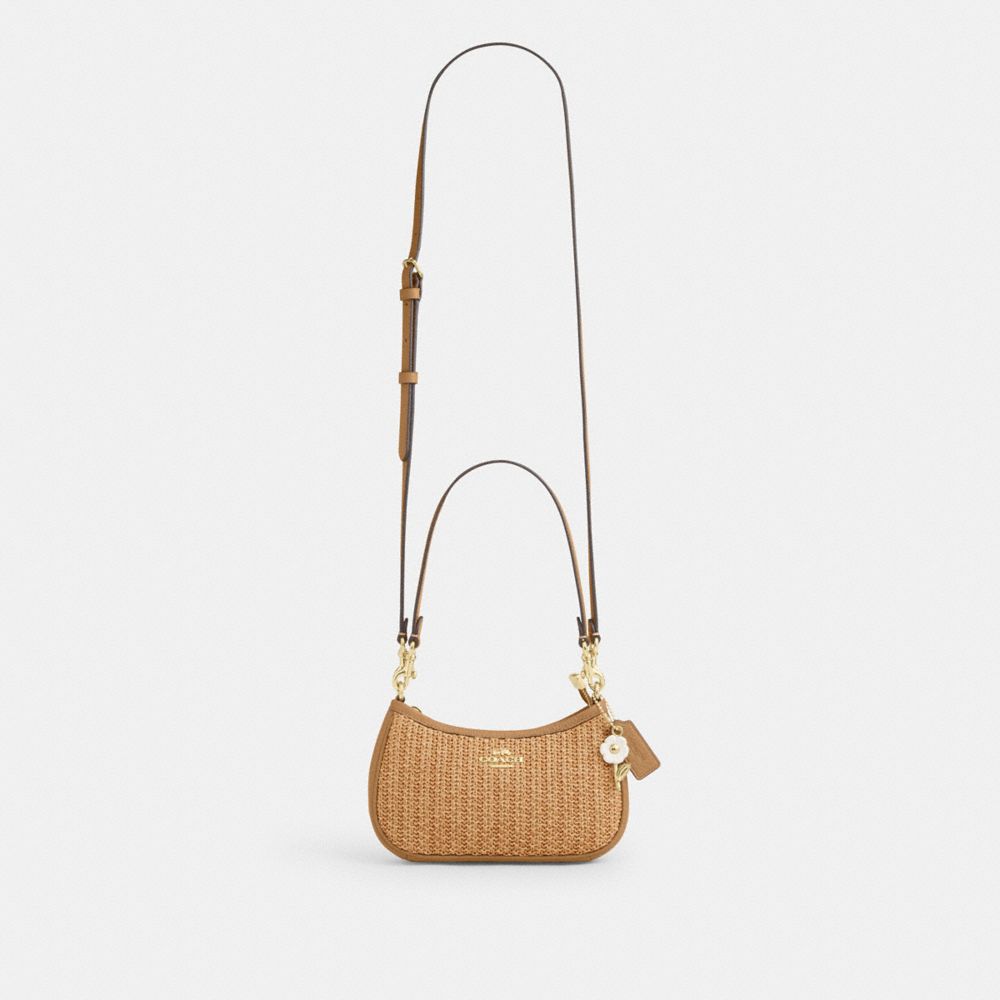 Coach Teri Mini Crossbody Bag Gold Toast