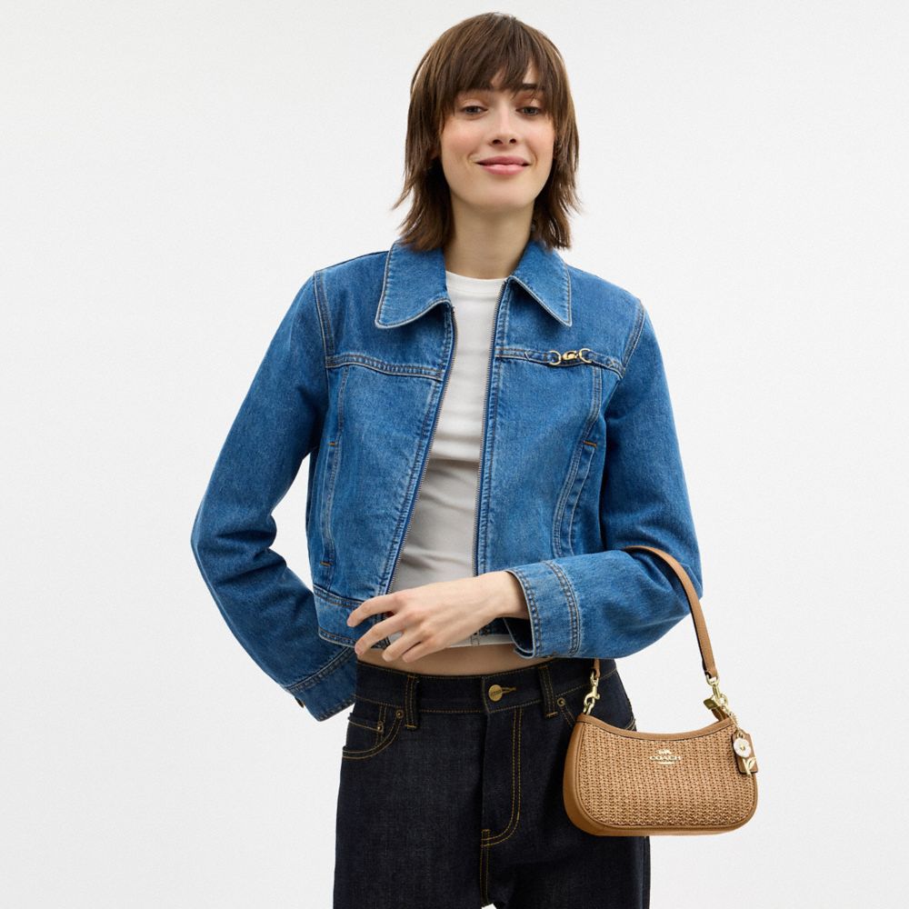 Coach Teri Mini Crossbody Bag Gold Toast