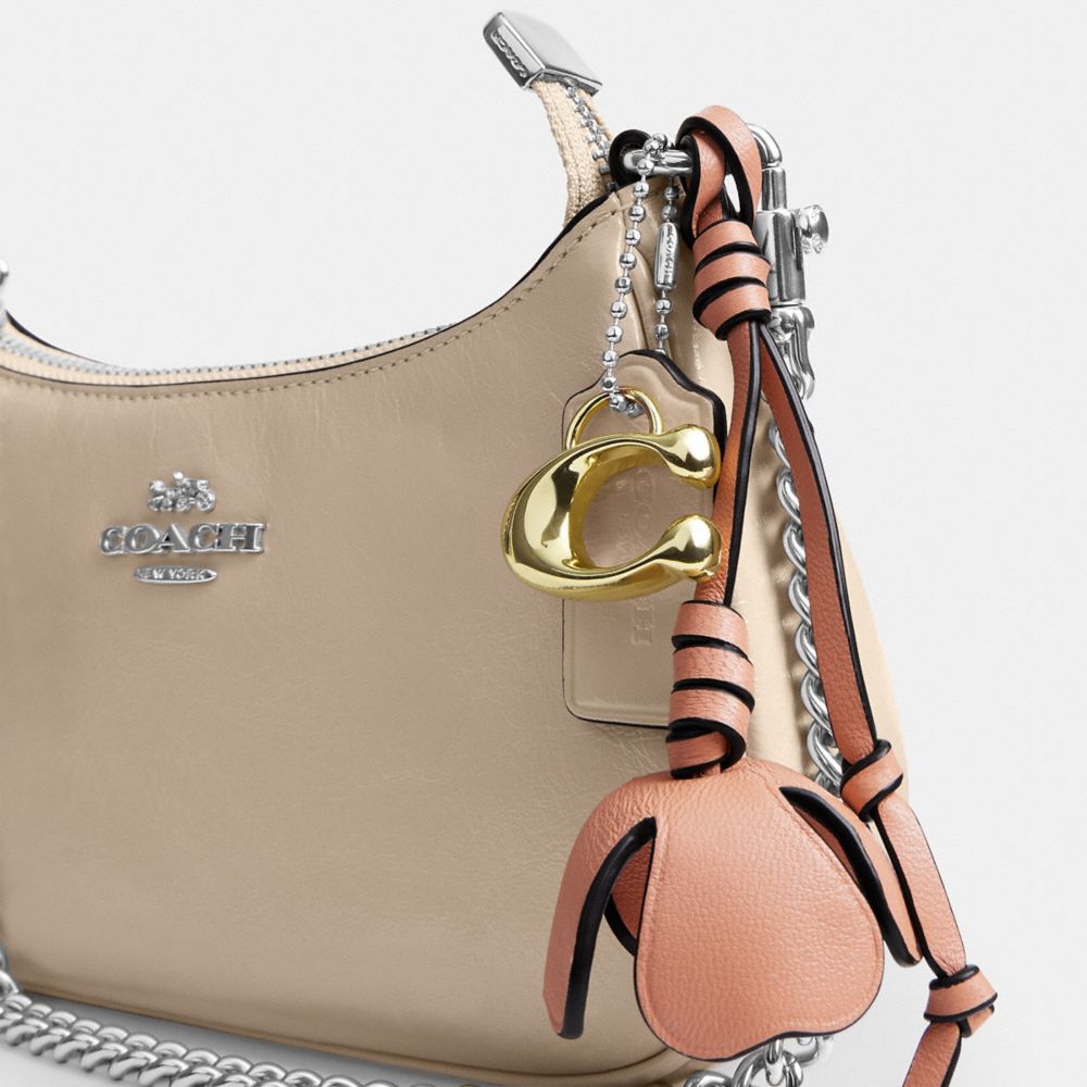 Coach Teri Mini Crossbody Bag With Charms Silver Ivory