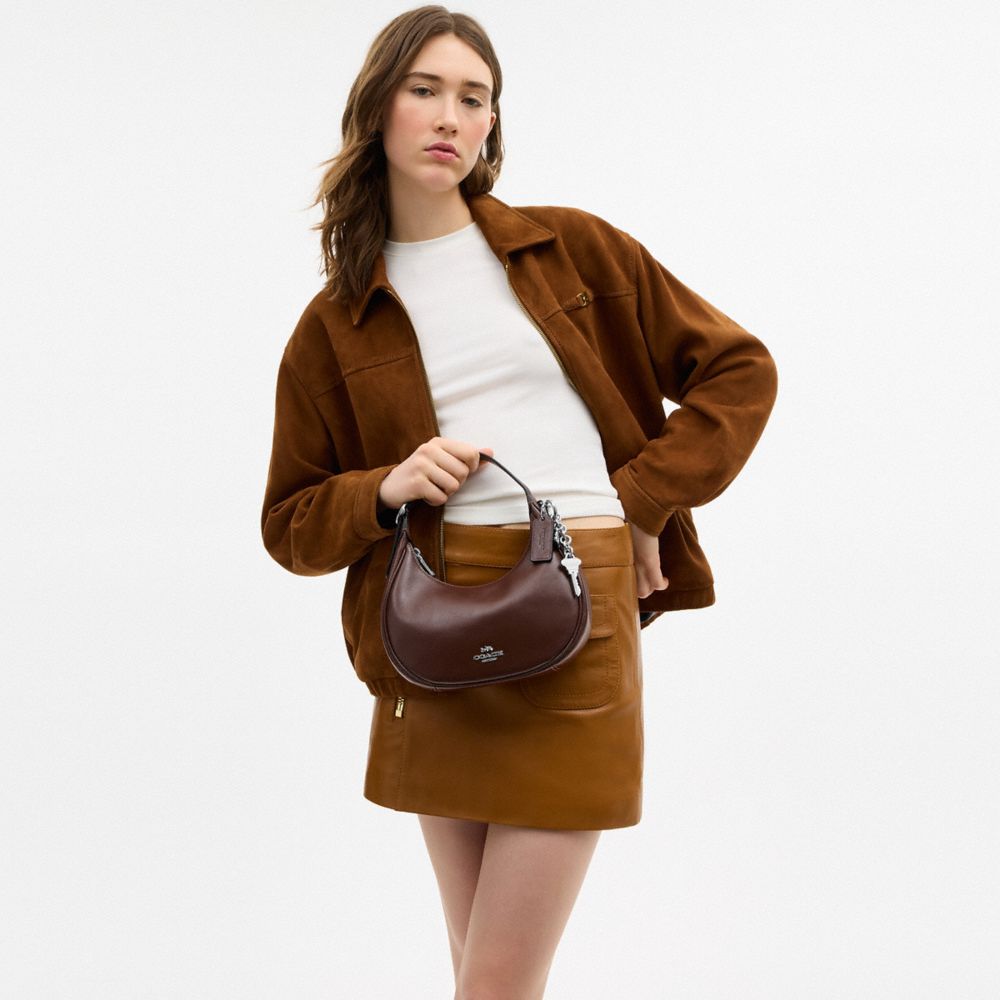 Coach Emily Shoulder Bag Silver Maple