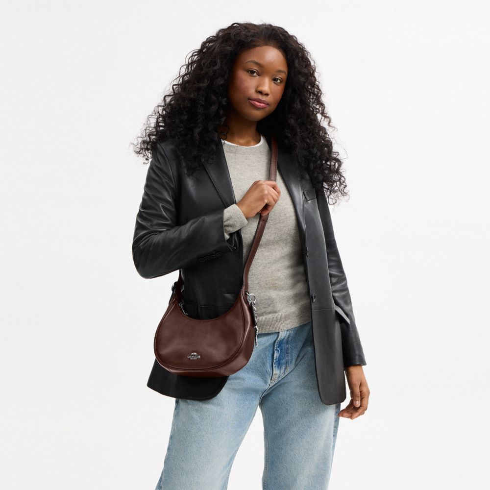 Coach Emily Shoulder Bag Silver Maple