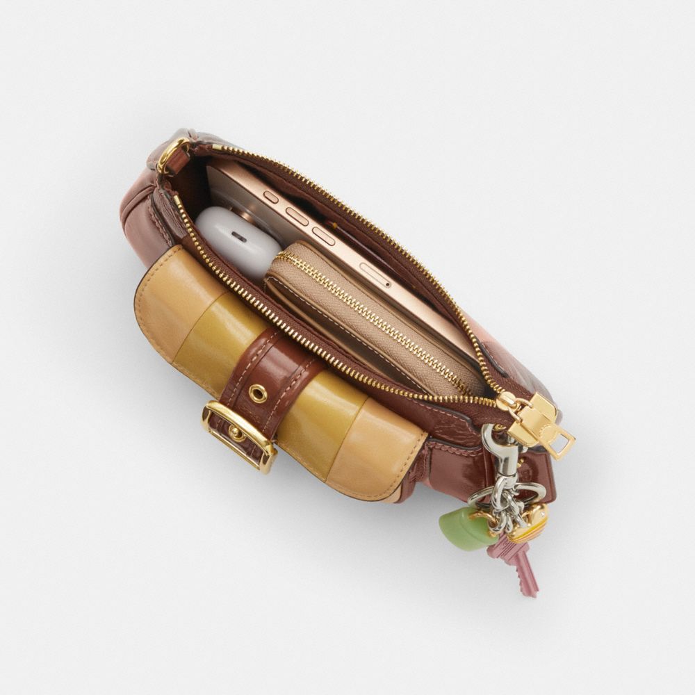 Coach Ashton Mini Shoulder Bag Gold Redwood Multi