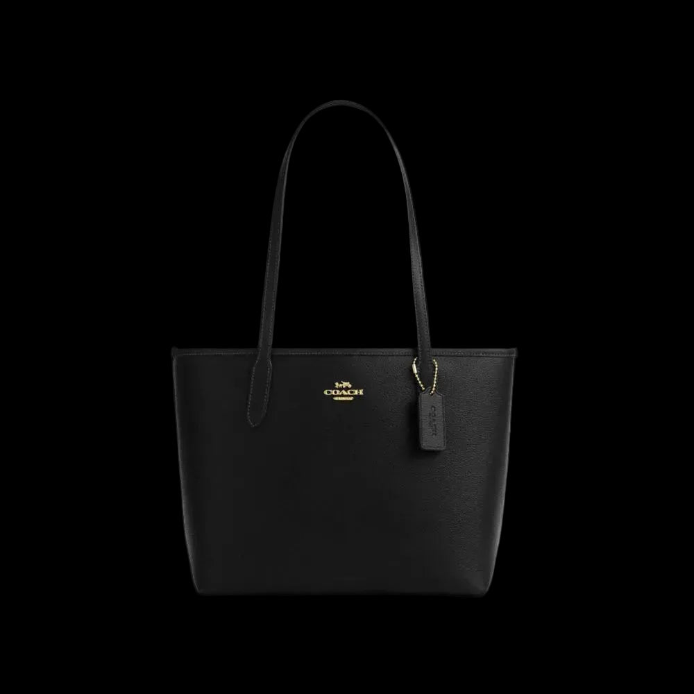 Coach Medium City Tote Bag Gold Black