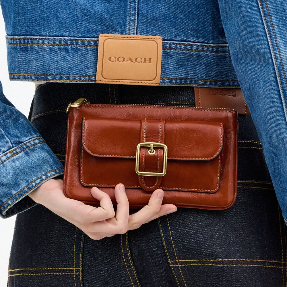 Coach Ashton Wristlet Im Cinnamon