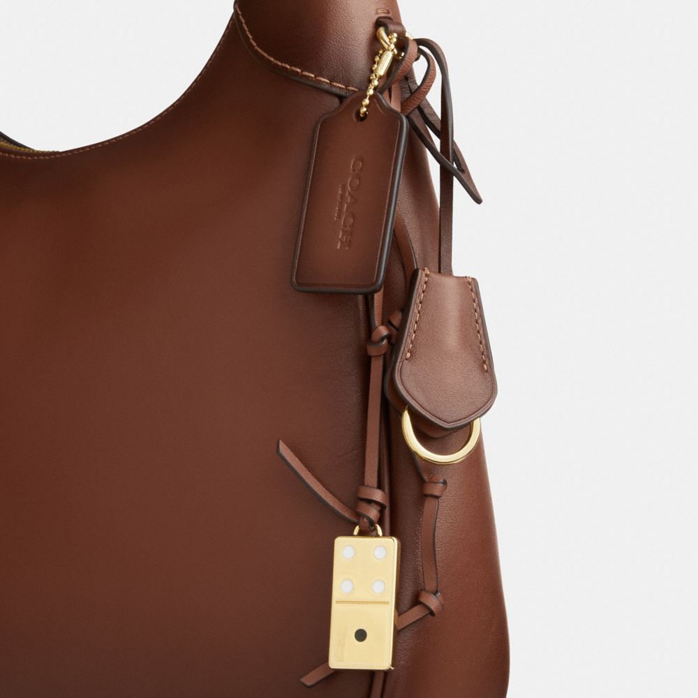 Coach Ella Shoulder Bag Gold Redwood