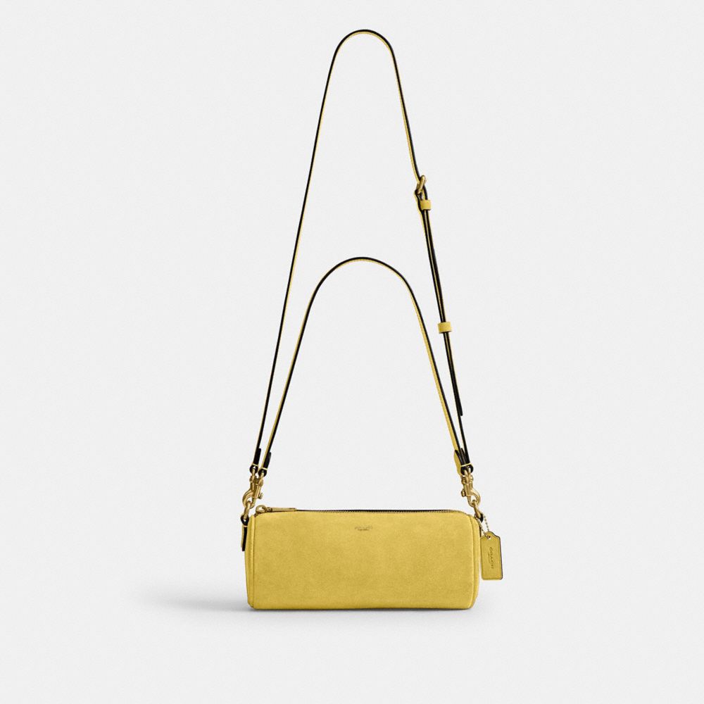 Coach Barrel Bag Brass Light Citron
