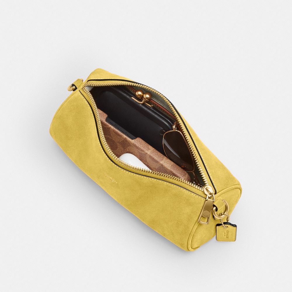 Coach Barrel Bag Brass Light Citron