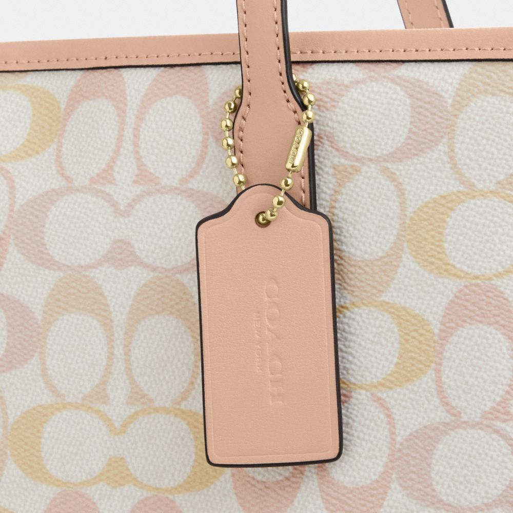 Coach City Tote Bag In Signature Canvas Im Chalk Pink