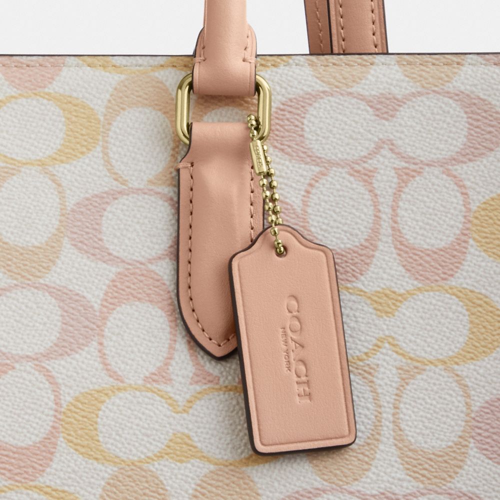 Coach Maggie Tote Bag In Signature Canvas Im Chalk Pink