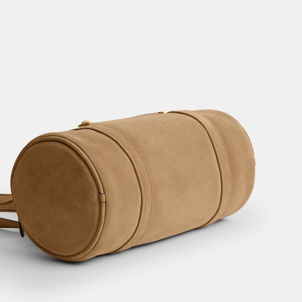 Coach Kisslock Barrel Bag Brass Soul