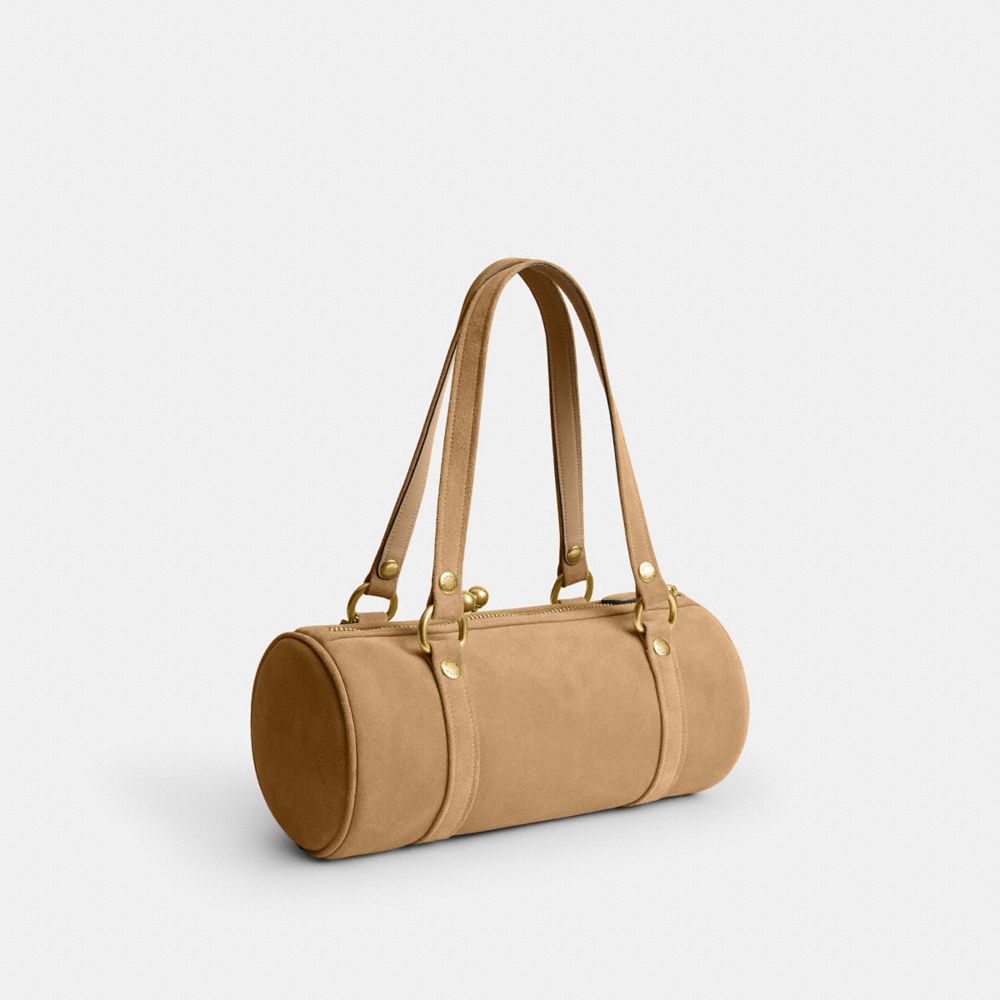 Coach Kisslock Barrel Bag Brass Soul
