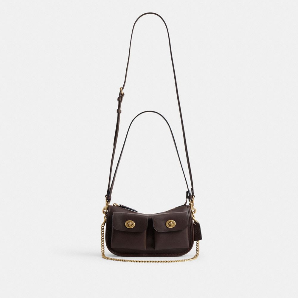 Coach Twin Turnlock Waverly Bag Brass Maple