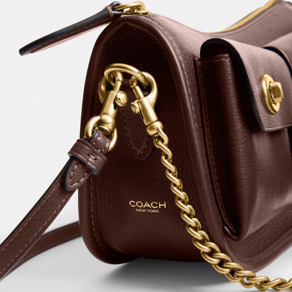 Coach Twin Turnlock Waverly Bag Brass Maple