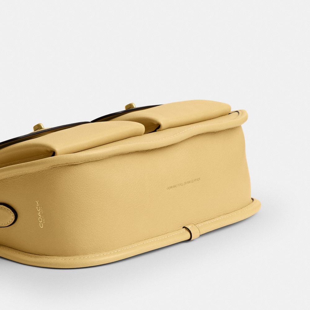 Coach Twin Turnlock Waverly Bag Brass Vanilla