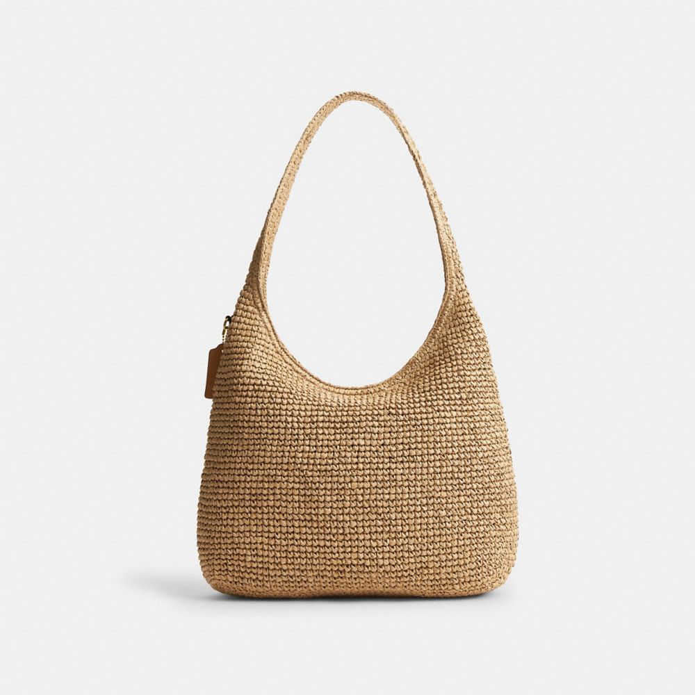 Coach Brooklyn Shoulder Bag 34 Brass Natural