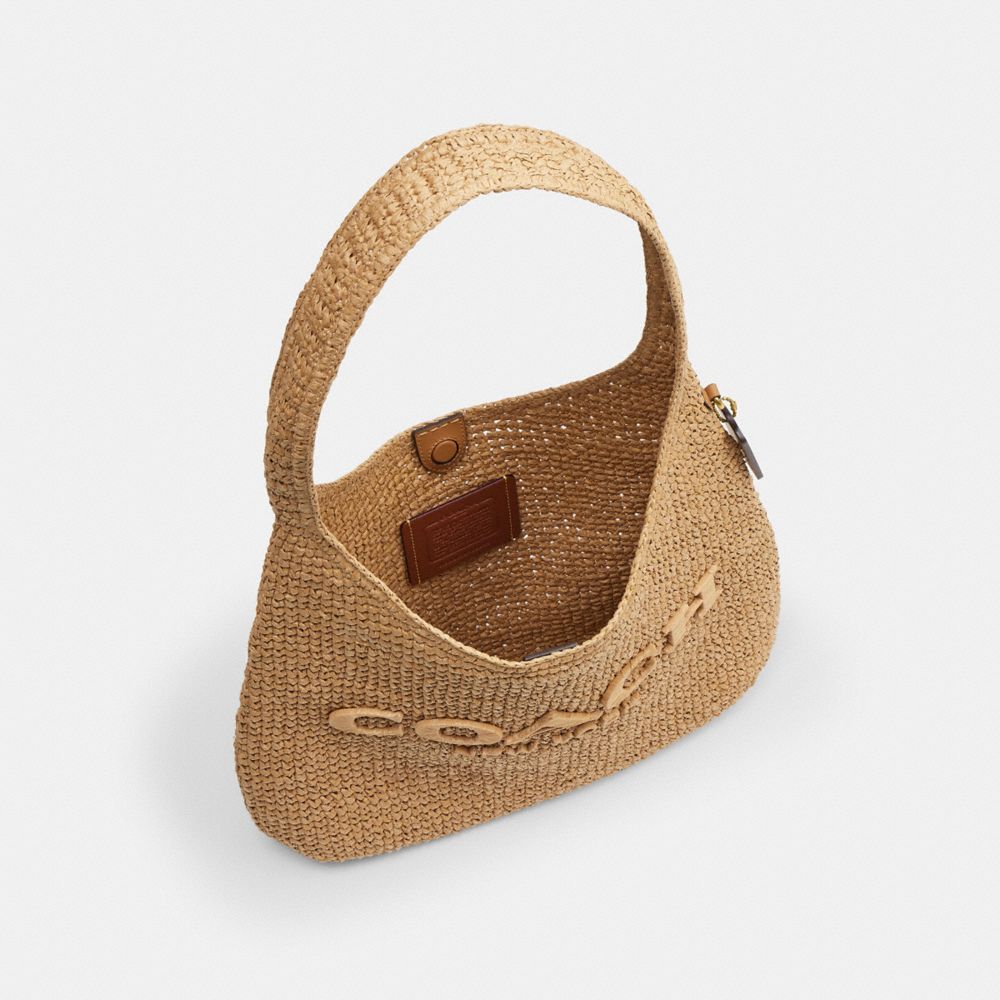Coach Brooklyn Shoulder Bag 34 Brass Natural