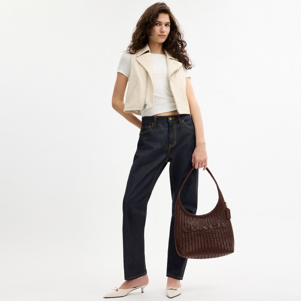 Coach Brooklyn Shoulder Bag 34 Brass Maple