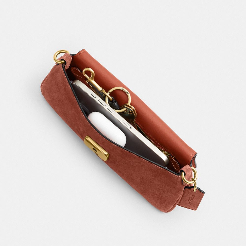 Coach Jet Shoulder Bag Brass Clay