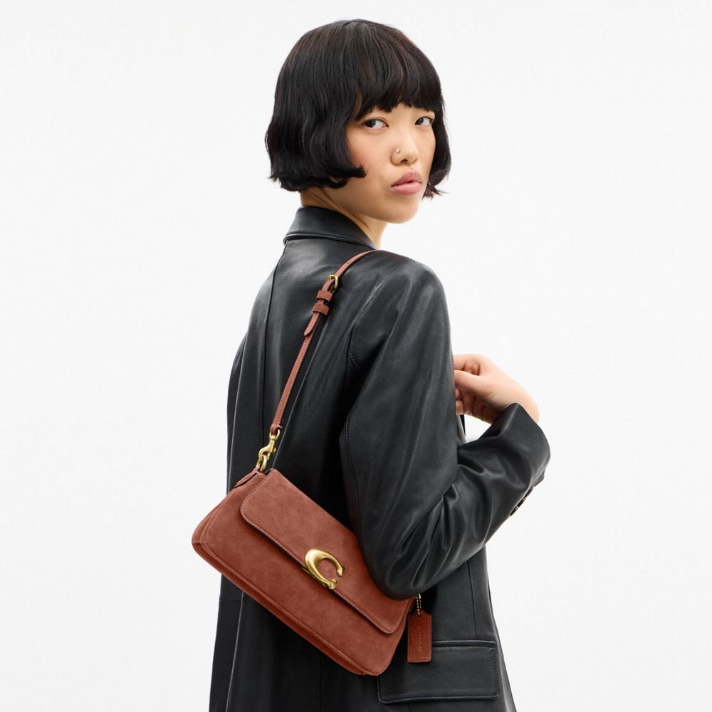 Coach Jet Shoulder Bag Brass Clay