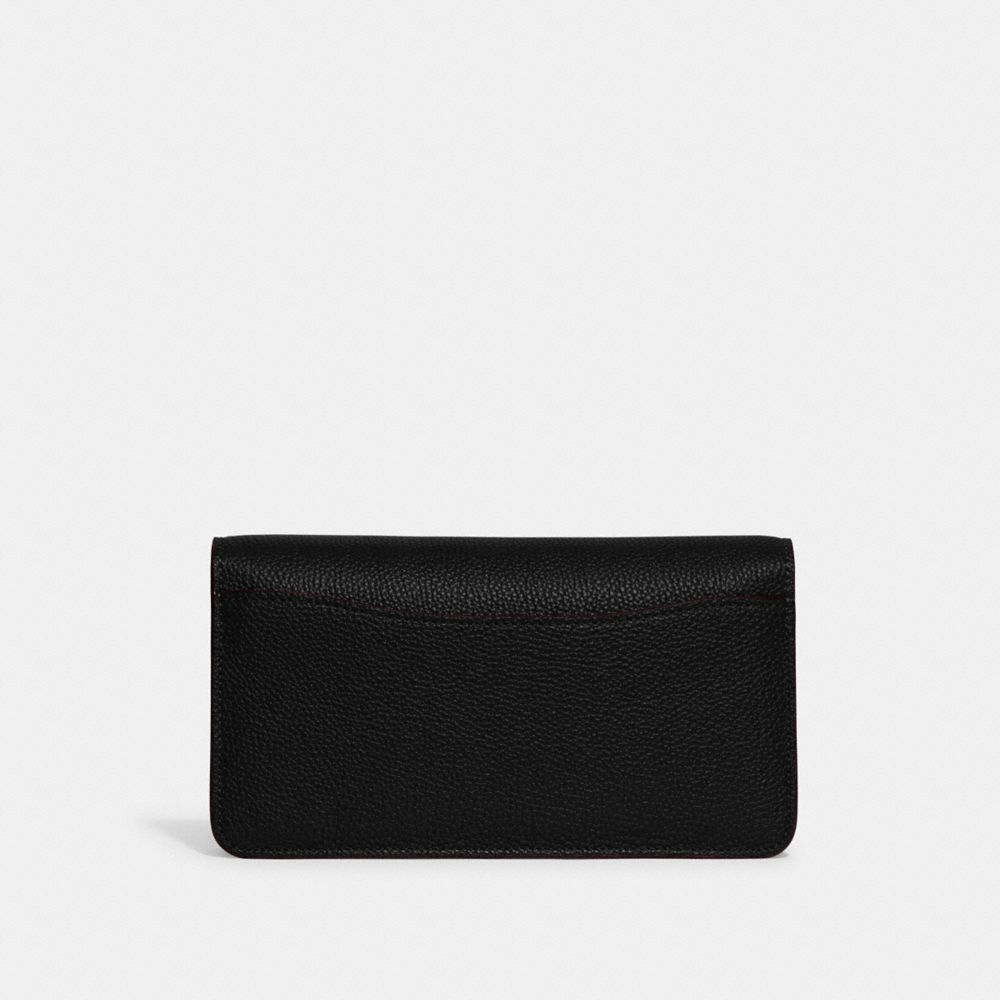 Coach Tabby Chain Clutch Brass Black