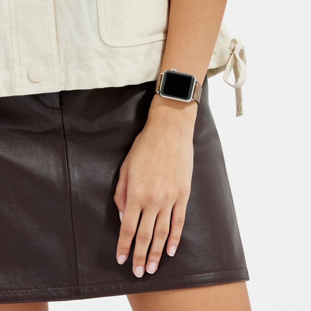 Coach Apple Watch® Strap, 38 Mm And 40 Mm Khaki