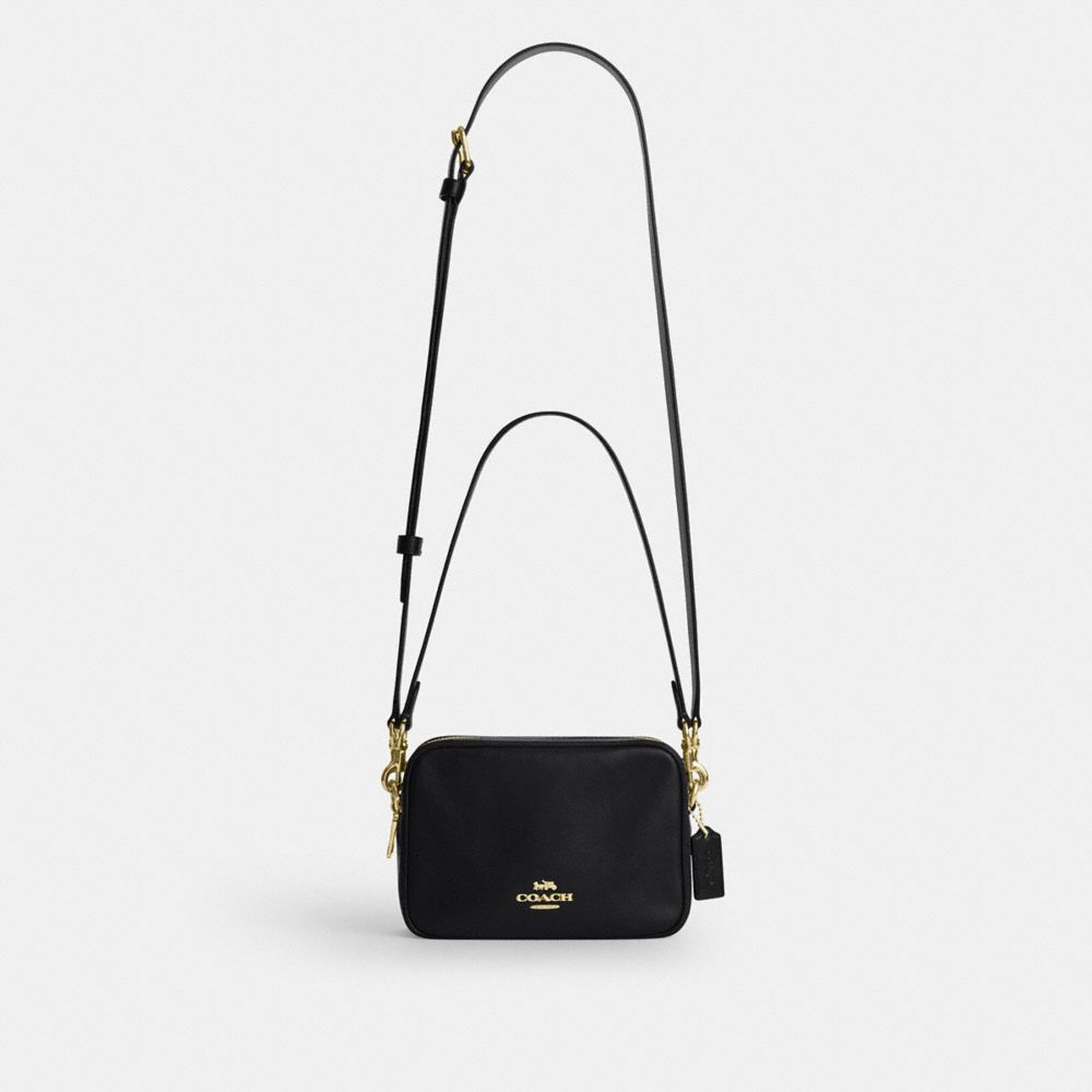 Coach Mini Carey Crossbody Bag Gold Black