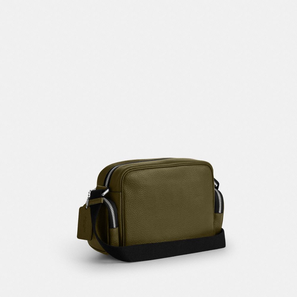 Coach Fletcher Crossbody Bag Silver Olive