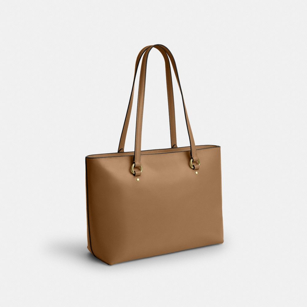 Coach Station Tote Bag Gold Sandy Beige