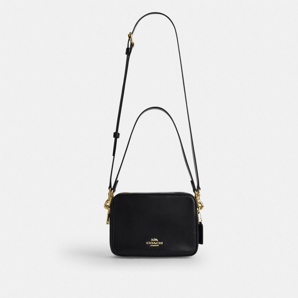 Coach Carey Crossbody Bag Gold Black