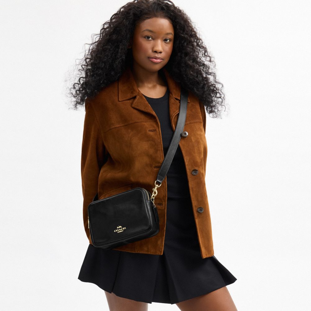 Coach Carey Crossbody Bag Gold Black