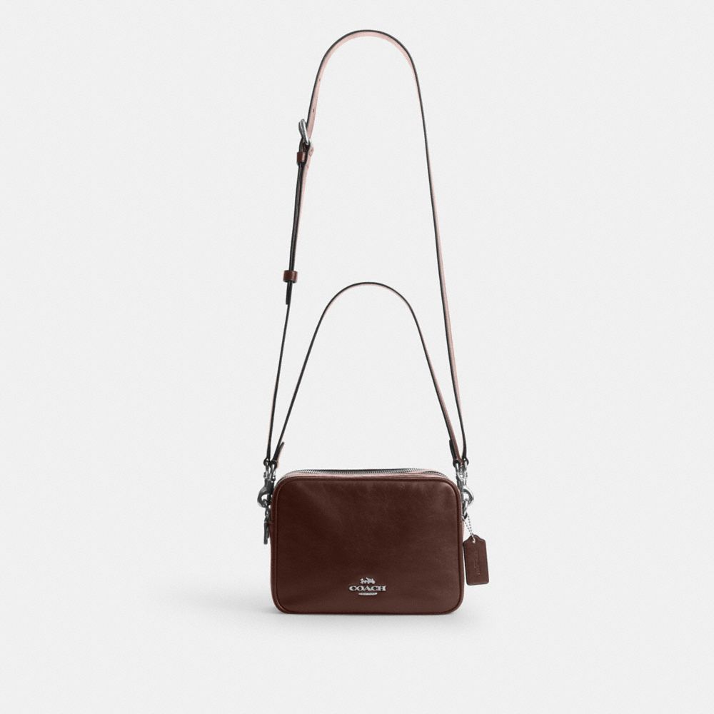 Coach Carey Crossbody Bag Silver Maple