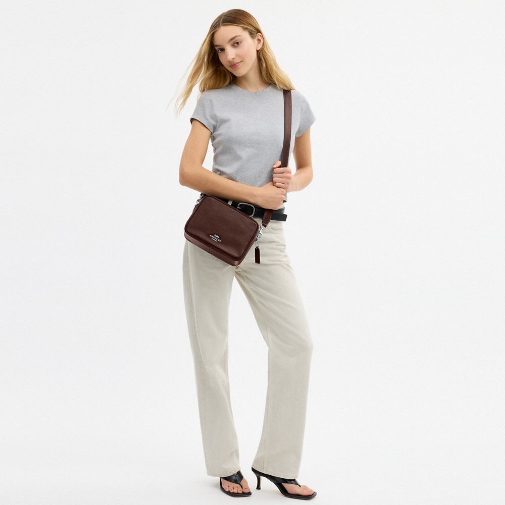 Coach Carey Crossbody Bag Silver Maple