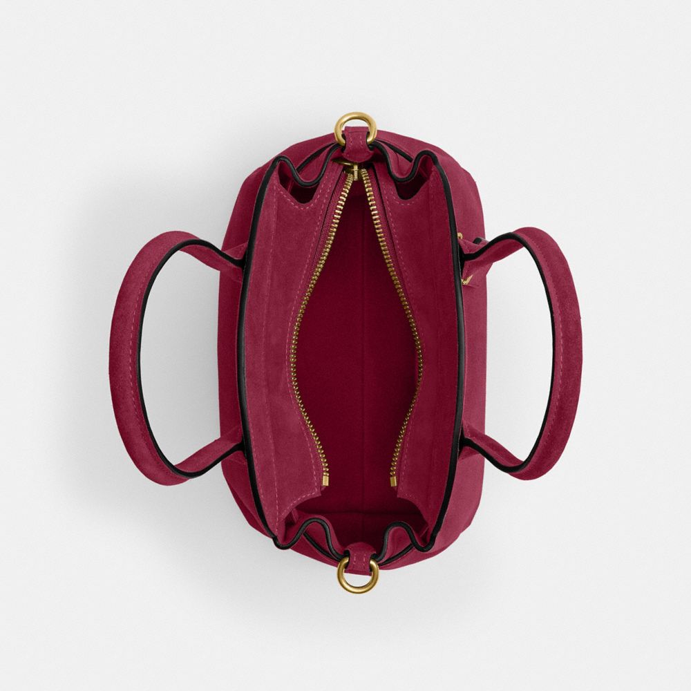 Coach Soft Empire Carryall Bag 21 Brass Dark Fuchsia