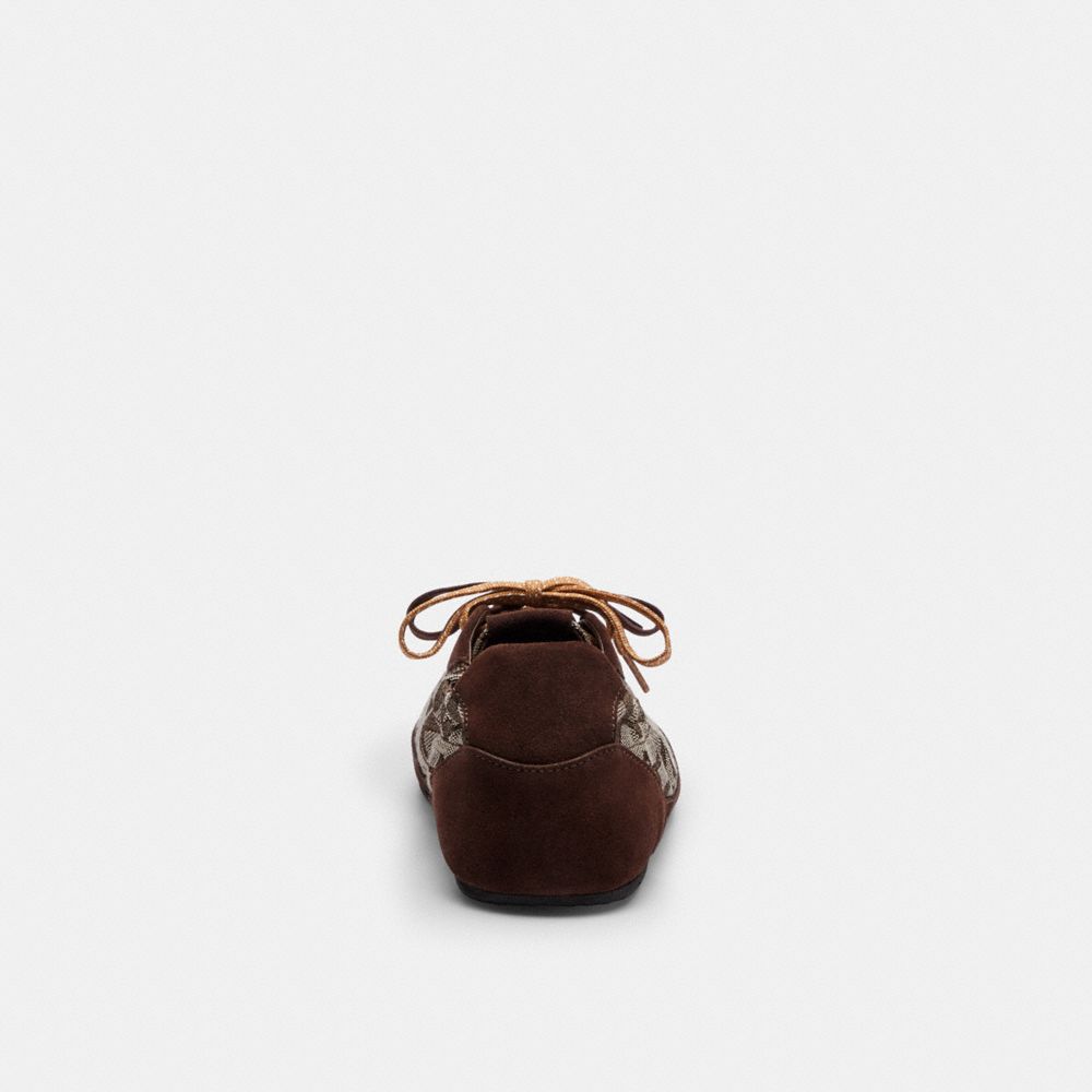 Men's Coach Soft Sneaker In Signature Jacquard Maple Oak