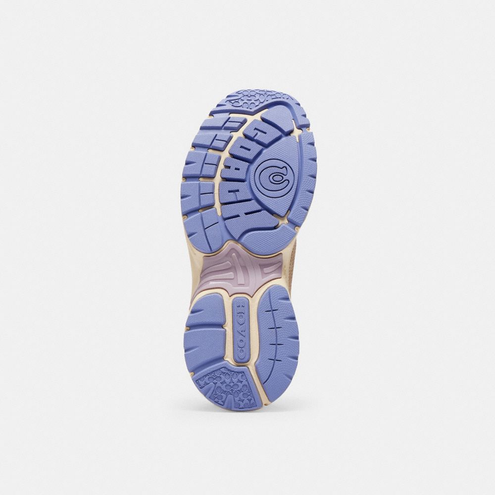 Women's Coach Sport Sneaker With Signature Canvas Wisteria Blue Lavender
