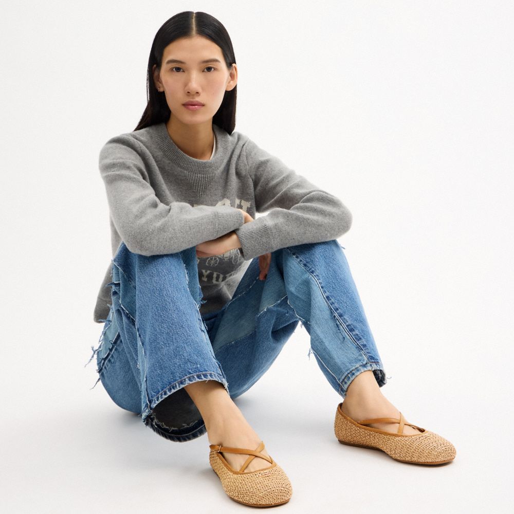 Women's Coach Phoebe Ballet Flat Natural