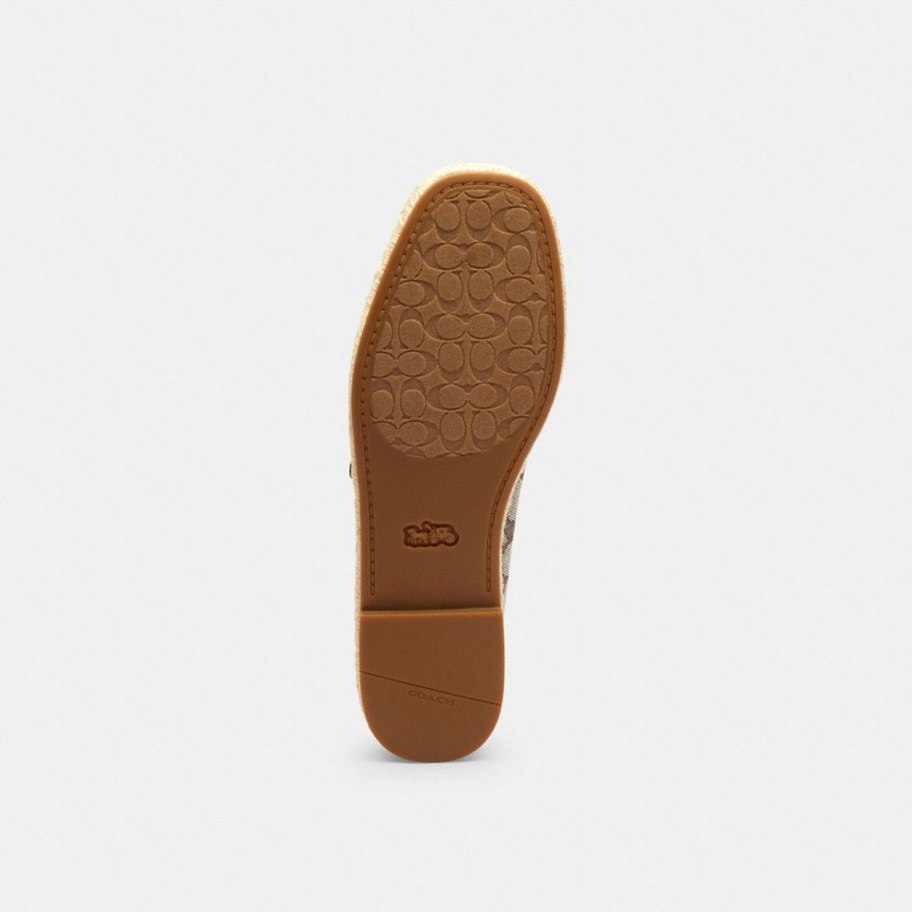 Women's Coach Mary Jane Espadrille In Signature Jacquard Oak Maple