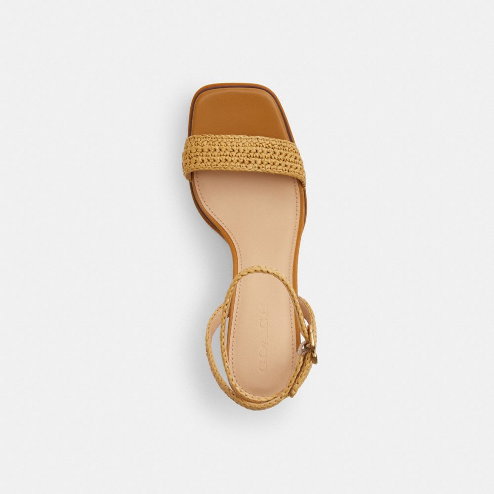 Women's Coach Tea Rose Platform Sandal Natural