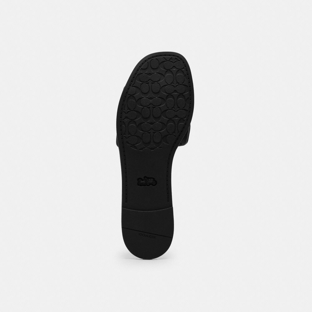 Women's Coach Holly Sandal With Quilting Black