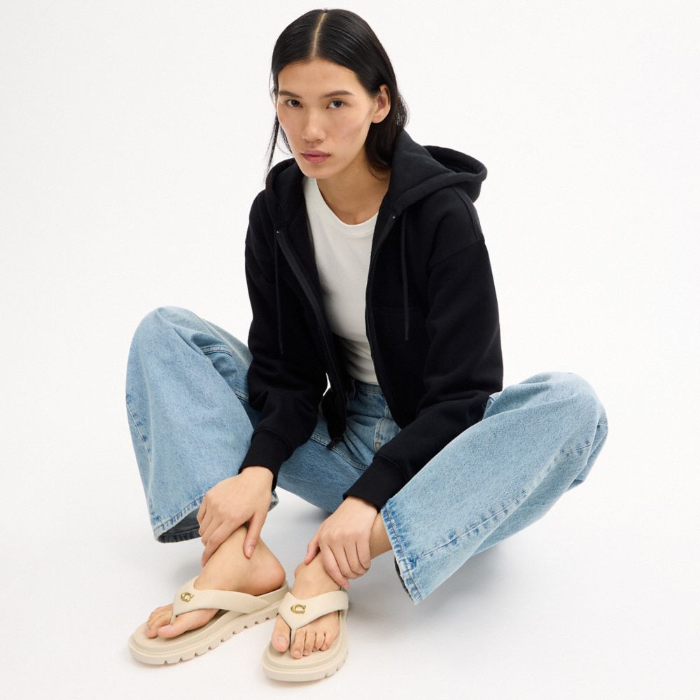 Women's Coach Brynn Thong Sandal Chalk