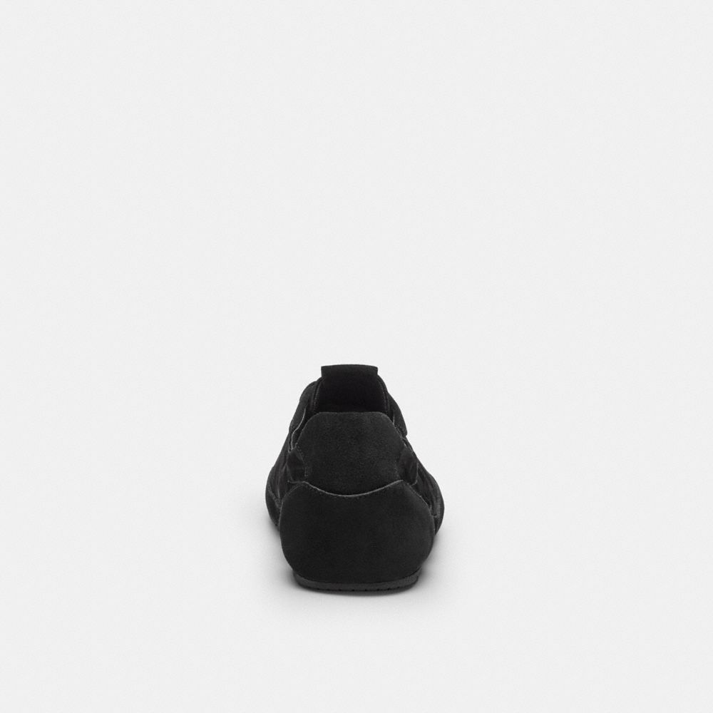 Men's Coach Soft Sneaker In Signature Nylon Black