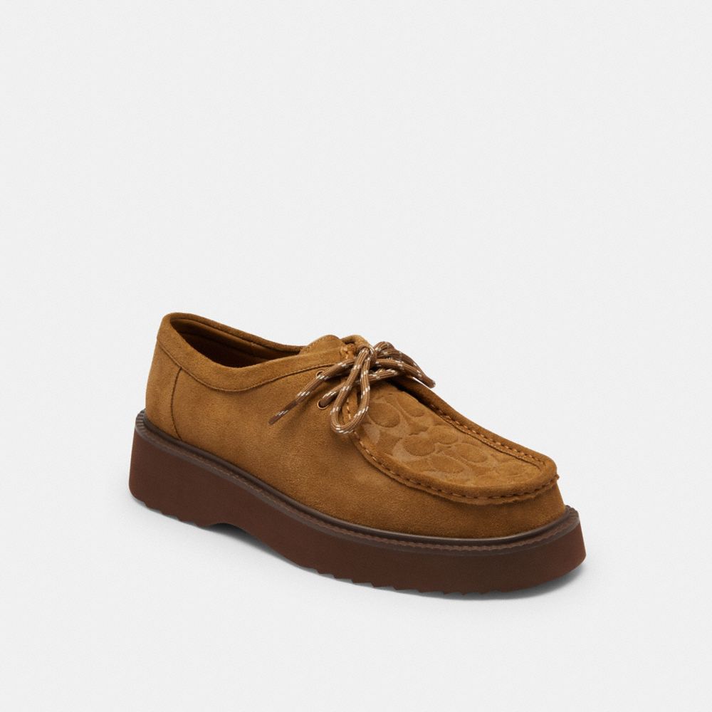 Men's Coach Chukka Boot In Signature Suede Tobacco Maple