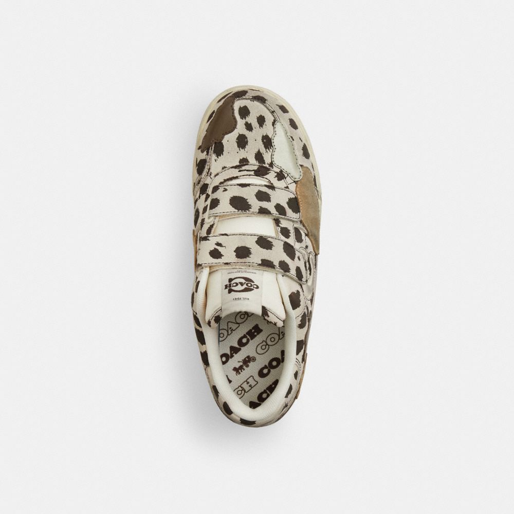 Women's Coach Double Strap Soho Sneaker With Clouds Dalmation Multi