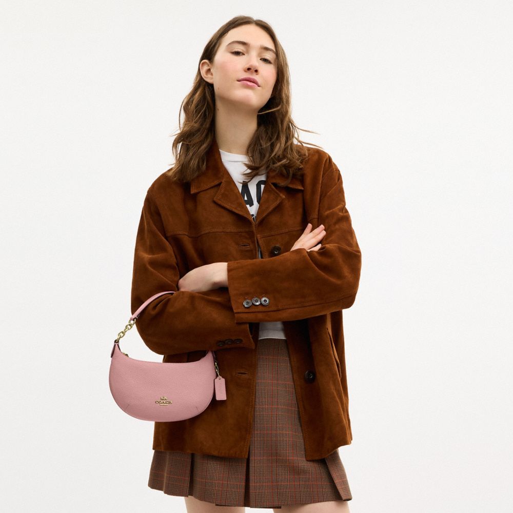 Coach Mini Payton Bag Gold Pink Petal
