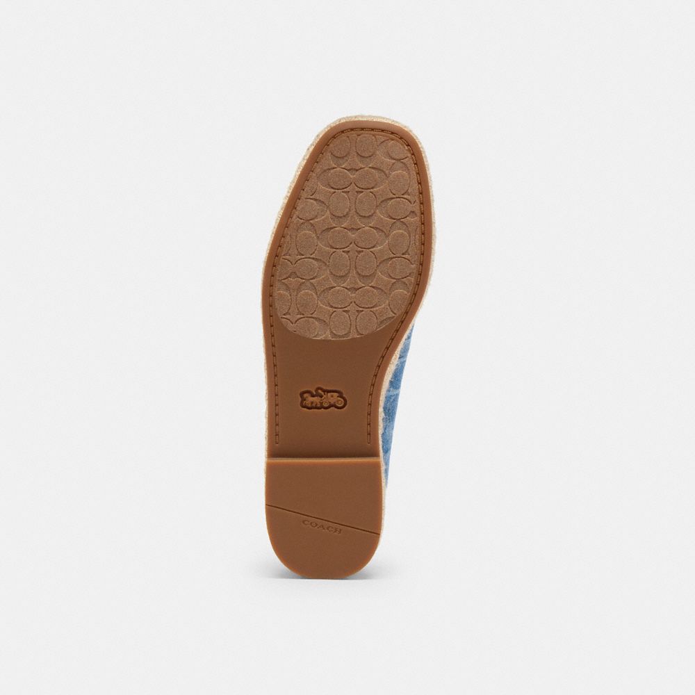Women's Coach Mary Jane Espadrille In Signature Denim Indigo