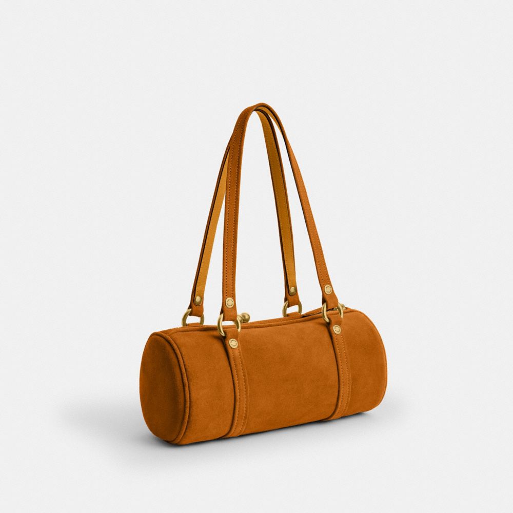 Coach Kisslock Barrel Bag 28 Brass/Marigold