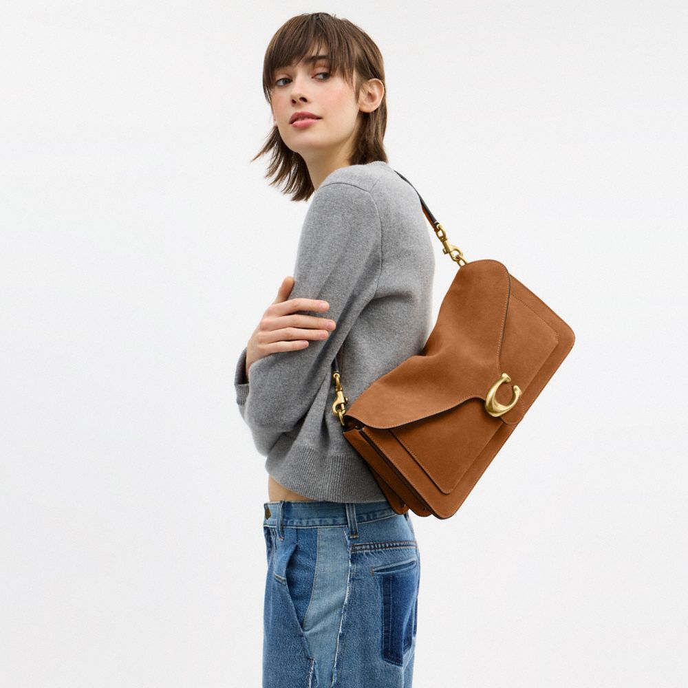 Coach Tabby Shoulder Bag 36 Brass/Caramel